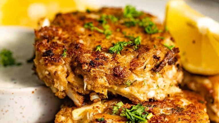Pan Fried Crab Cakes.