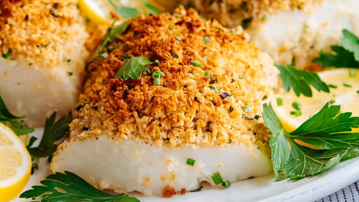 Parmesan Baked Cod.