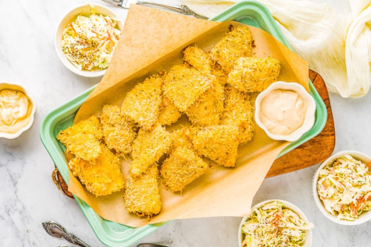 Parmesan Fish Nuggets Dipping Sauce