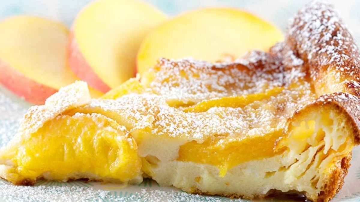 Peach Clafoutis Recipe. 