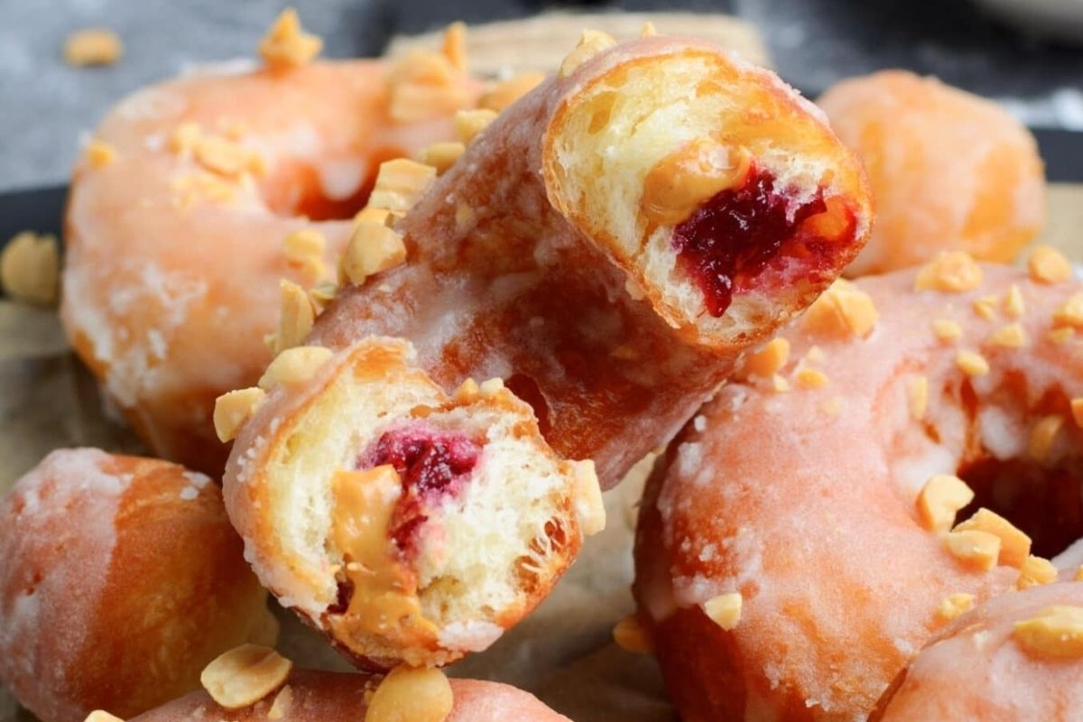 Peanut Butter Jelly Donuts