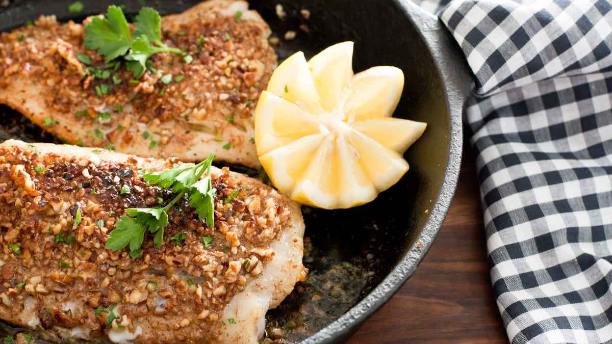 Pecan Crusted Cod. 