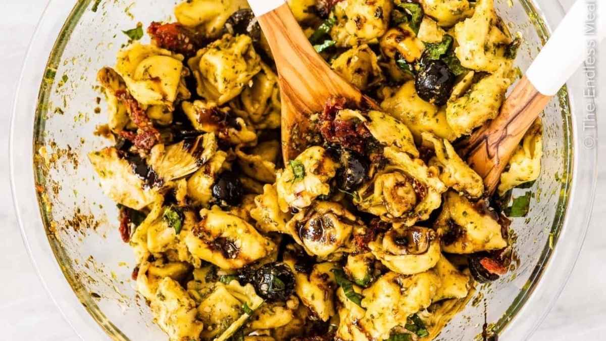 Pesto Tortellini Salad.