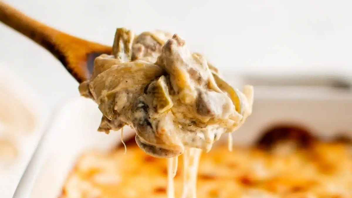 Philly Cheesesteak Casserole. 