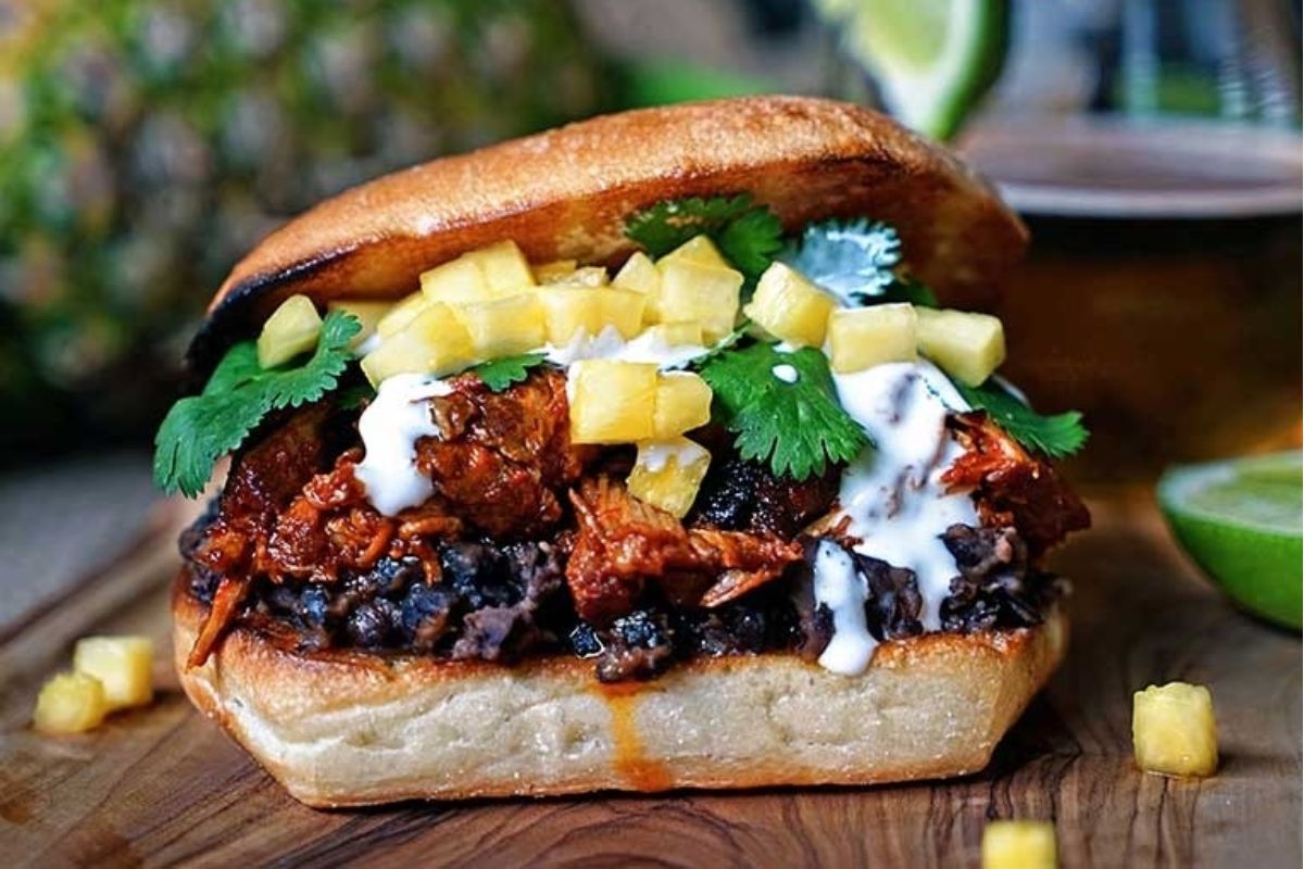 Pineapple Chile Pulled Pork Sandwiches