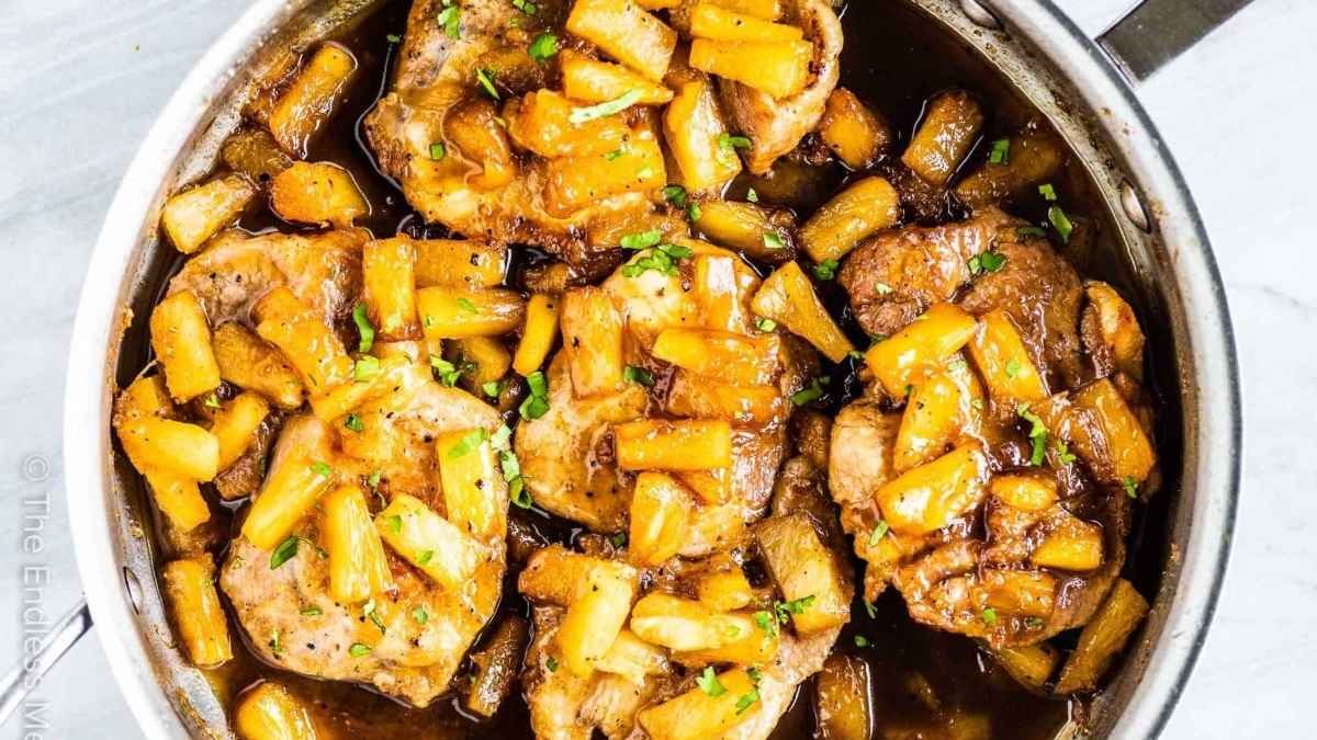 Pineapple Pork Chops.