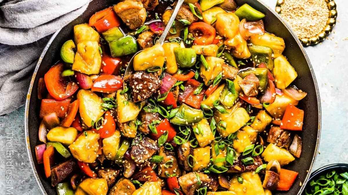 Pineapple Pork Stir Fry.