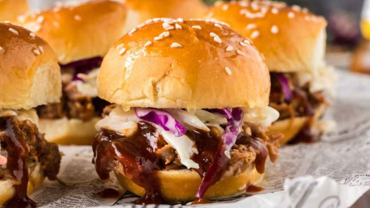 Pulled Pork Sliders. 