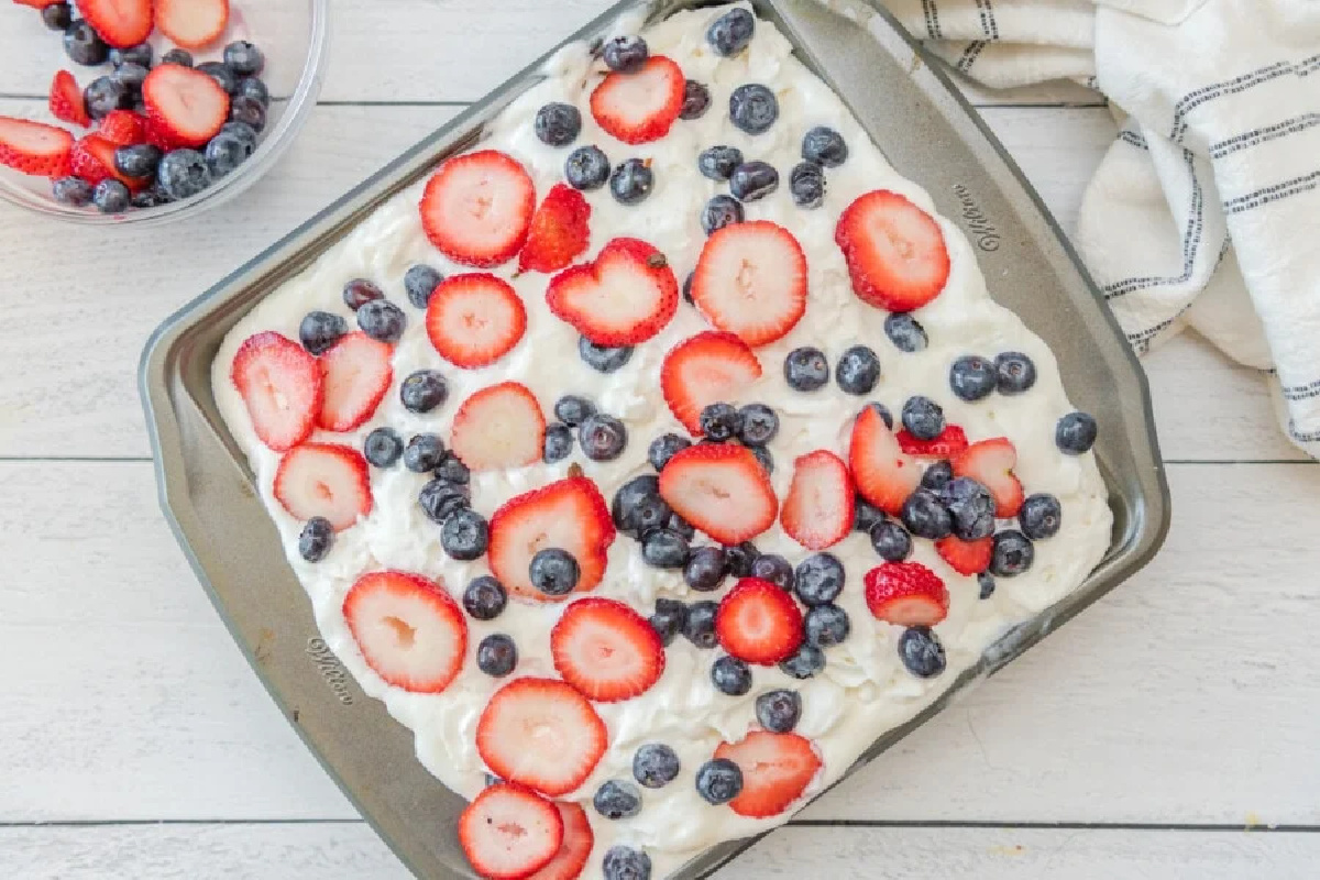 Red White And Blue Poke Cake