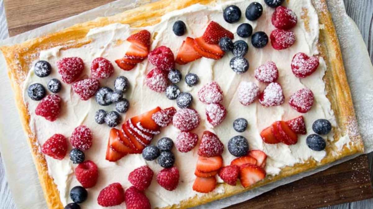 Red, White And Blue Breakfast. 