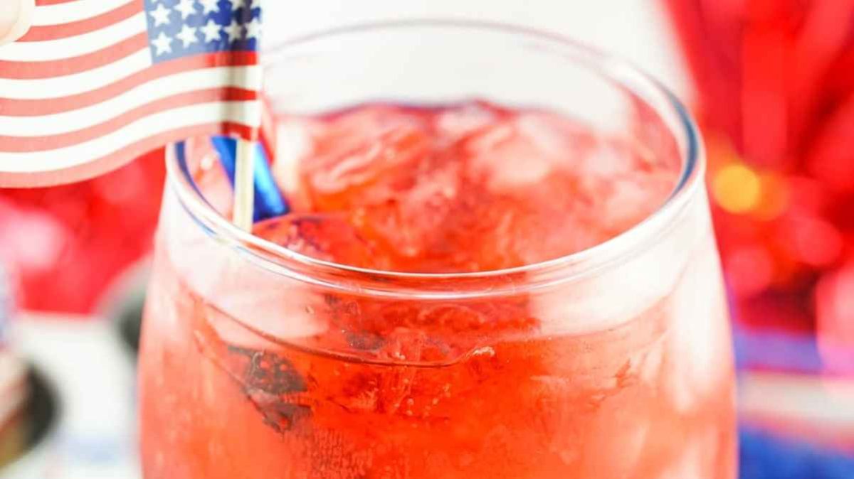 Red White and Blue Cocktail.