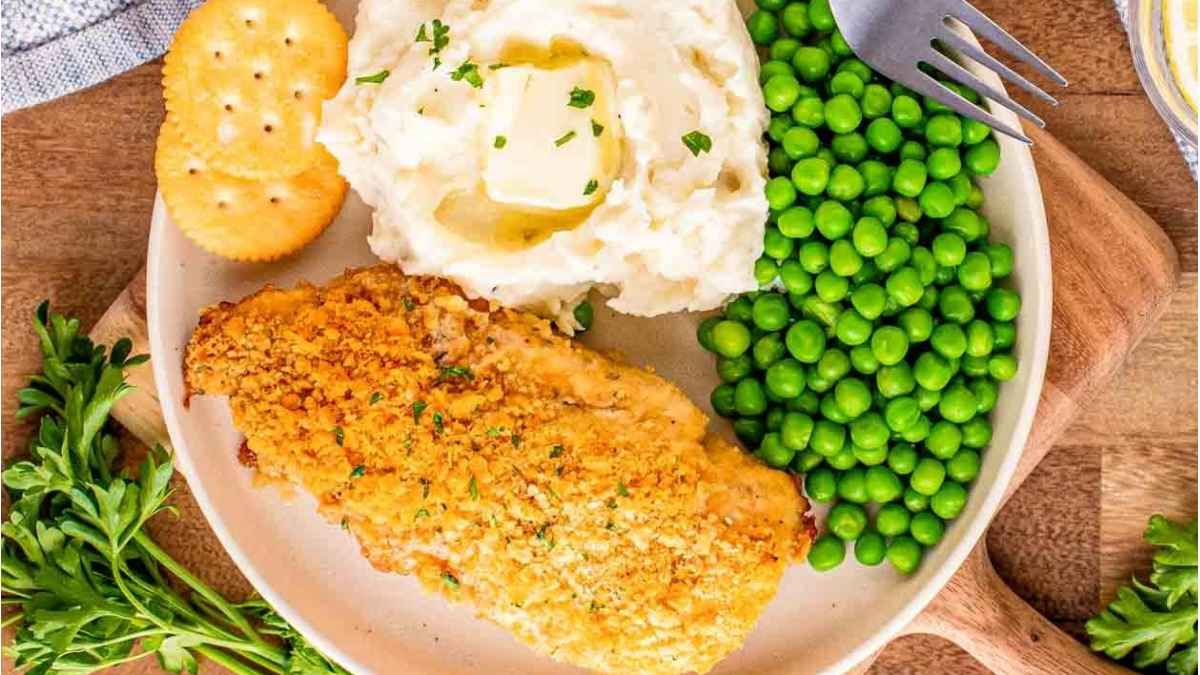 Ritz Cracker Chicken.