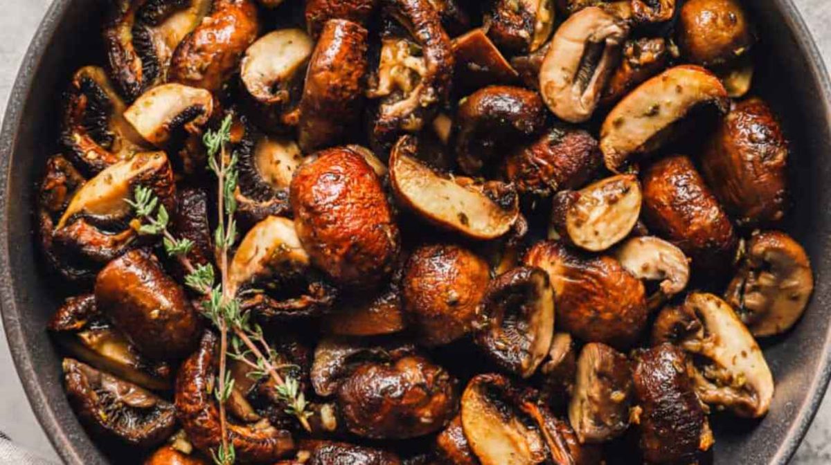 Roasted Mushrooms Recipe. 