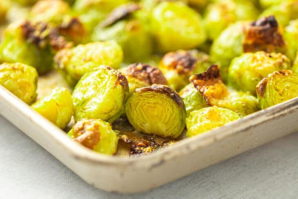Roasted Parmesan Brussels Sprouts