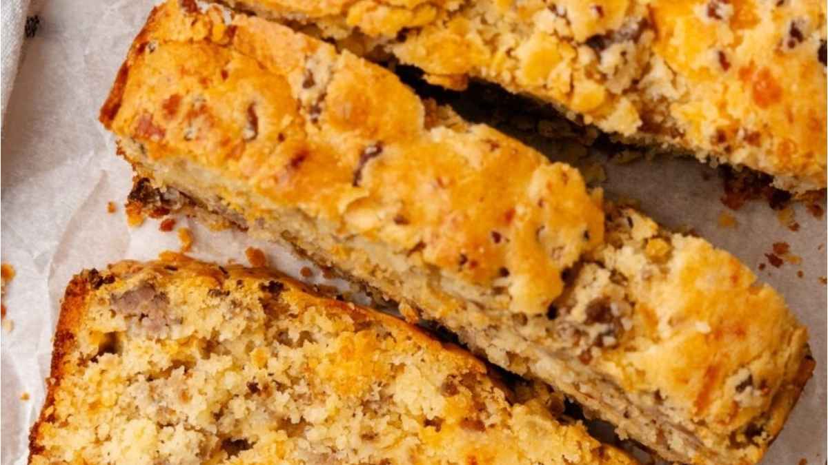 Sausage And Cheese Bread.
