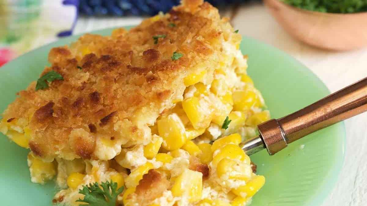 Scalloped Corn Casserole. 