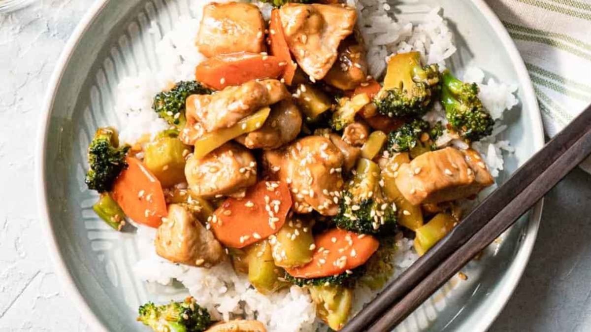 Sesame Chicken Stir Fry.