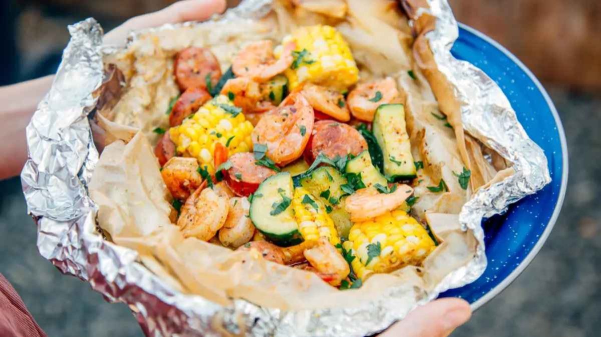 Shrimp Boil Foil Packets.