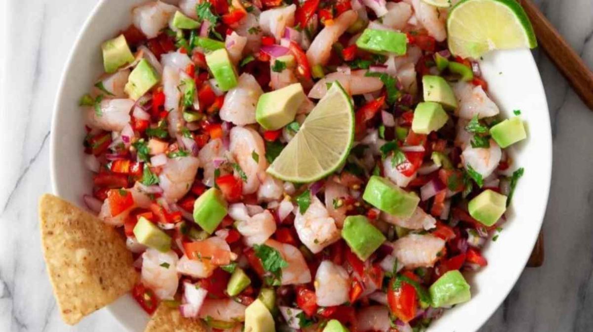 Shrimp Ceviche. 