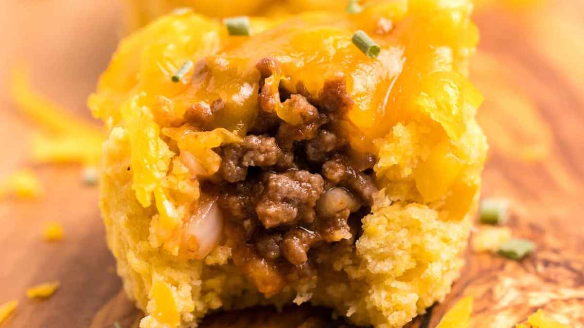 Sloppy Joe Cornbread Muffins. 
