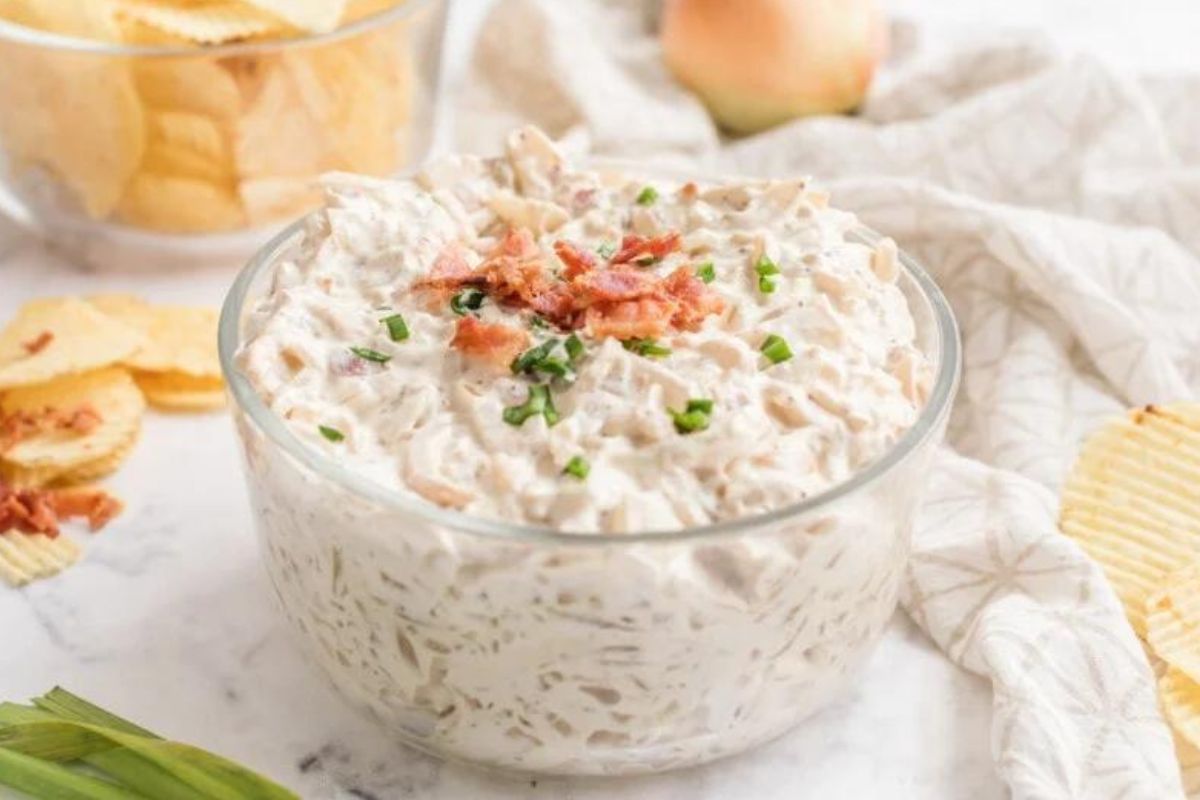Slow Roasted Onion Bacon Dip Bacon