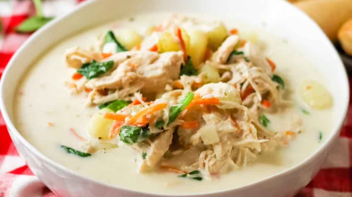 Slow Cooker Copycat Olive Garden Gnocchi Soup.