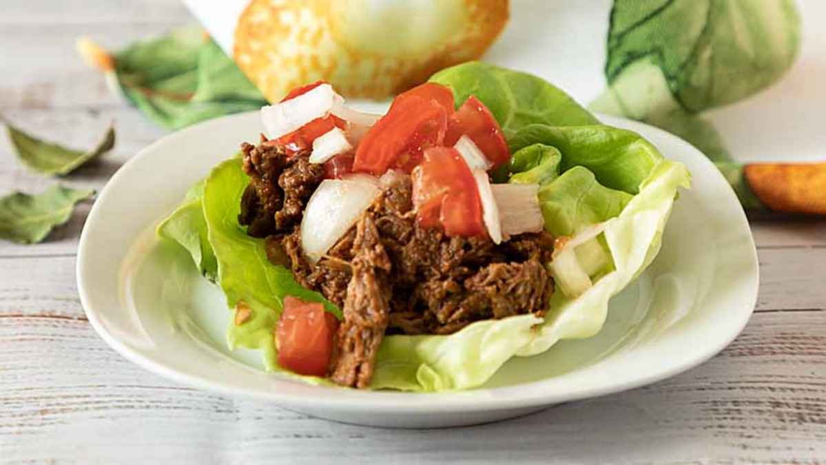 Slow Cooker or Dutch Oven Shredded Beef Barbacoa.