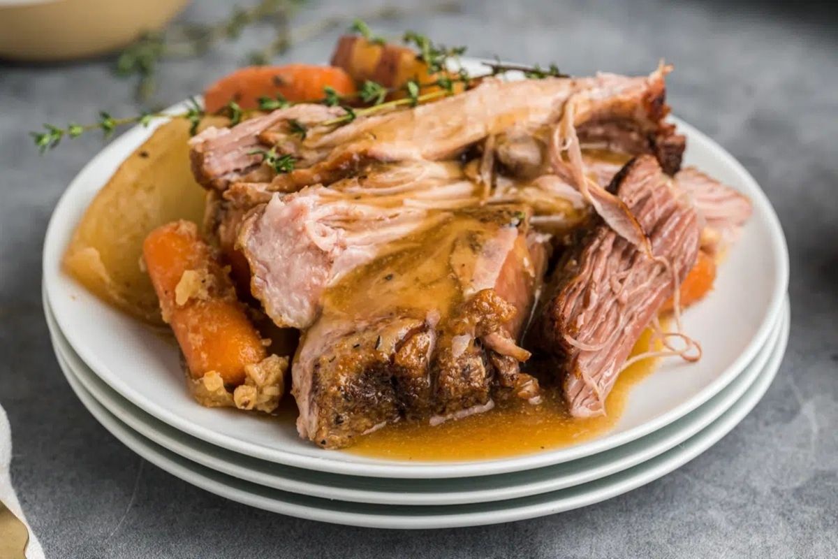Slow Cooker Pork Roast With Gravy