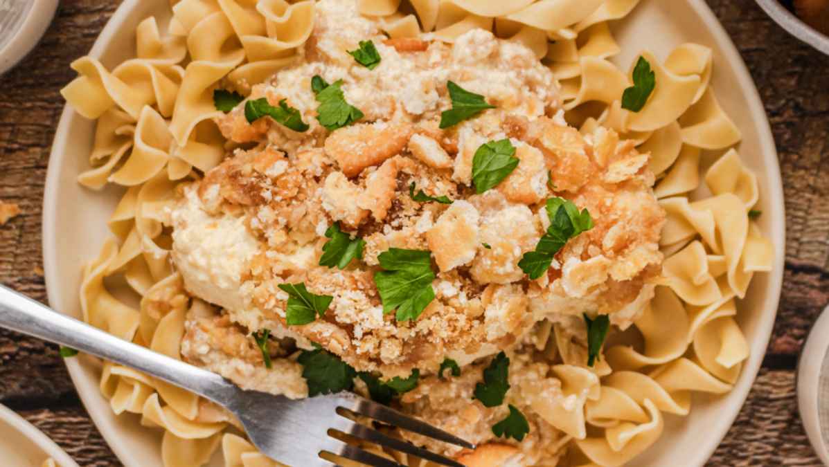Slow Cooker Ritz Chicken.