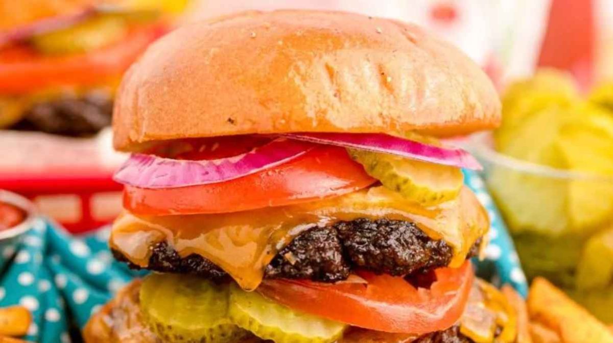 Smash Burgers In Cast Iron Skillet.