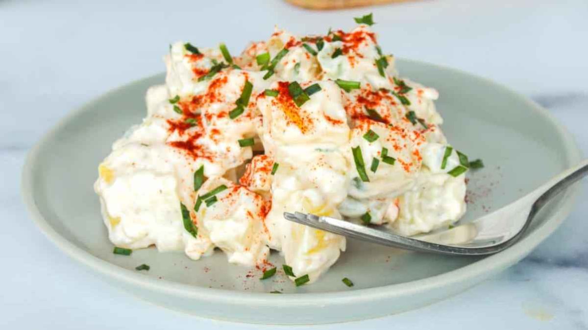 Sour Cream Potato Salad. 