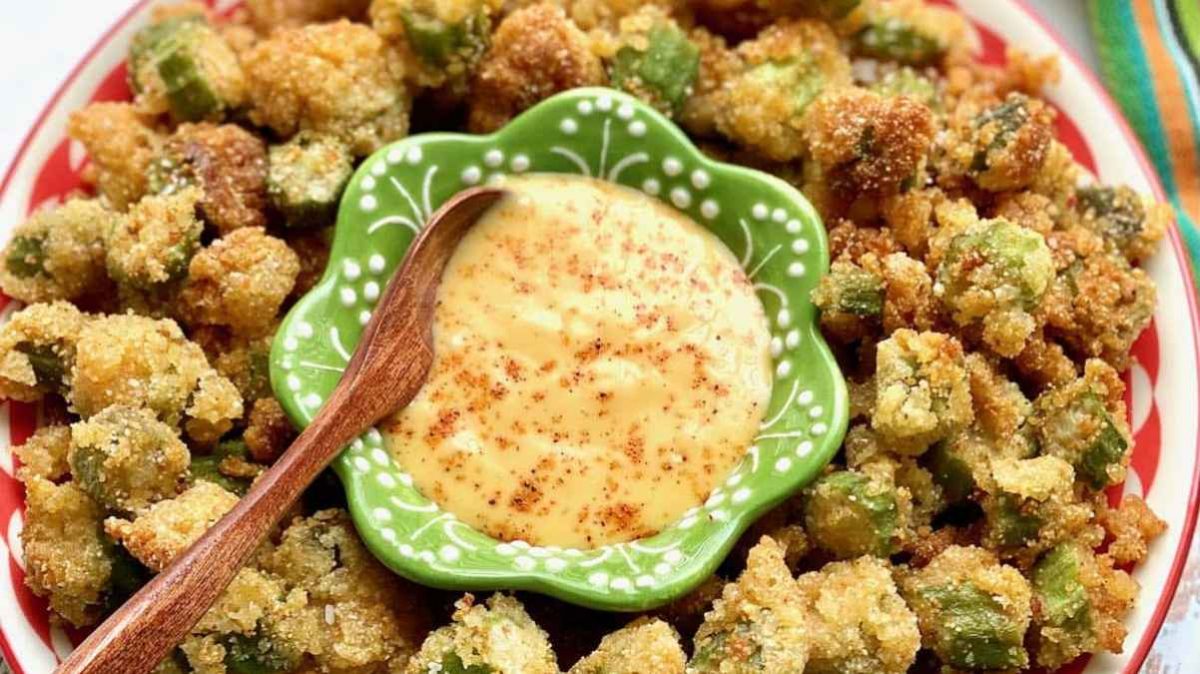 Southern Pan Fried Okra Recipe. 