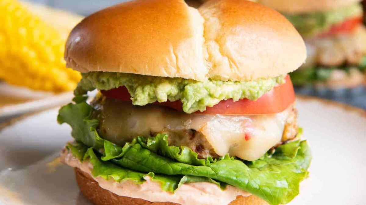 Southwest Ground Chicken Burgers. 