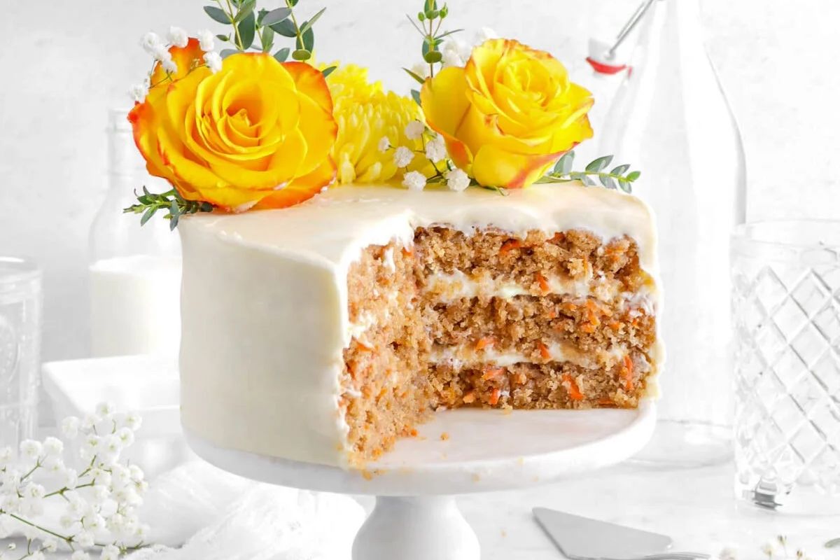 Spiced Carrot Cake With Cream Cheese Frosting