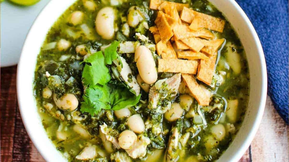 Spicy Chicken Soup With Salsa Verde (slow Cooker).