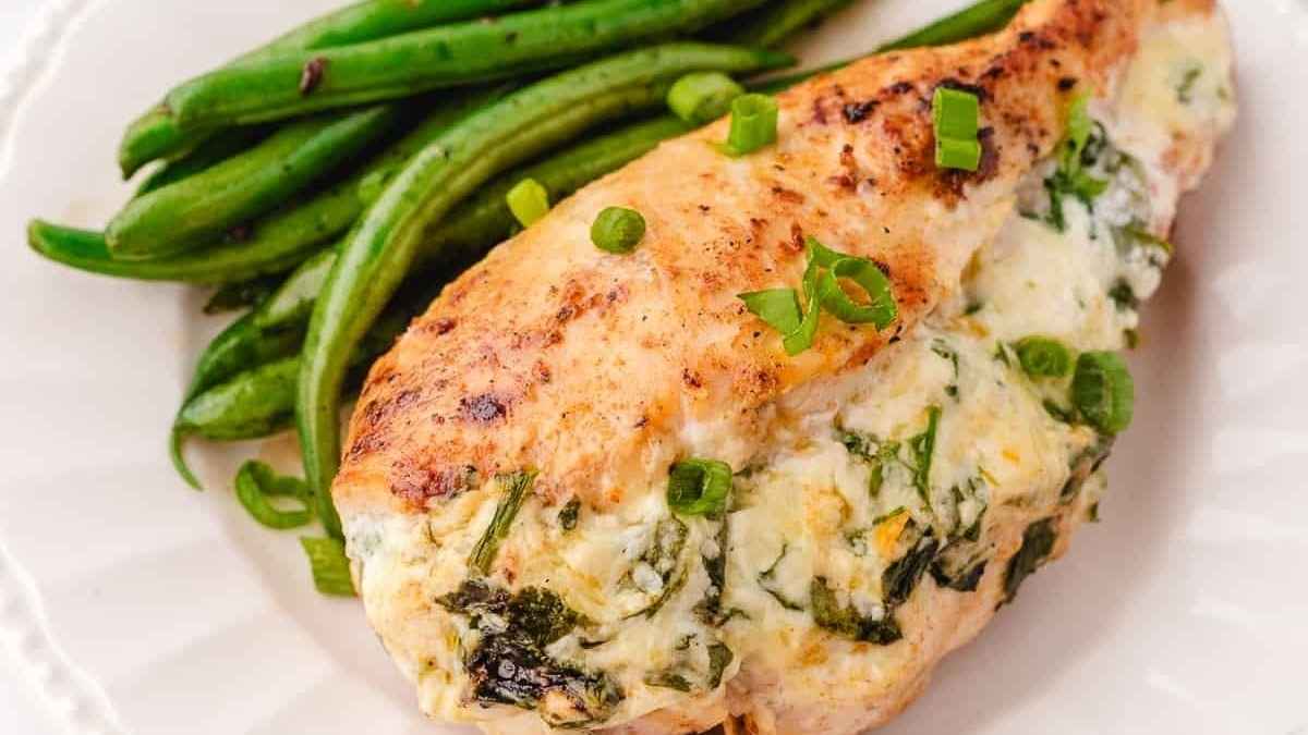 Spinach Stuffed Chicken Breast (In The Oven).