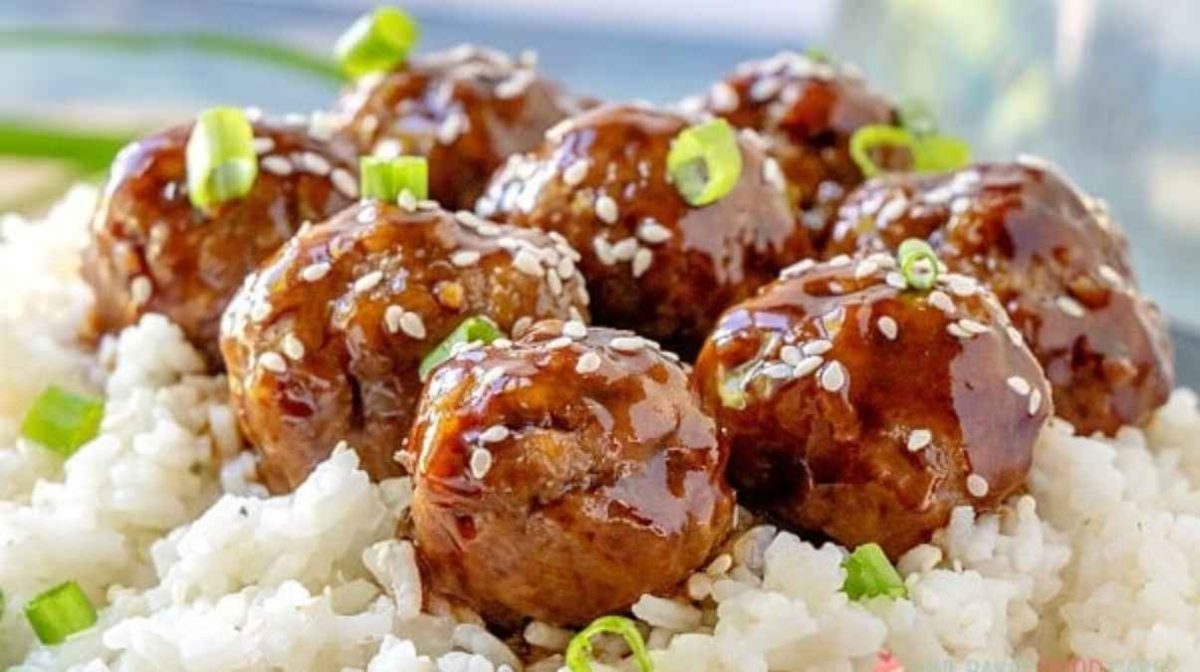 Sticky Asian Glazed Meatballs.