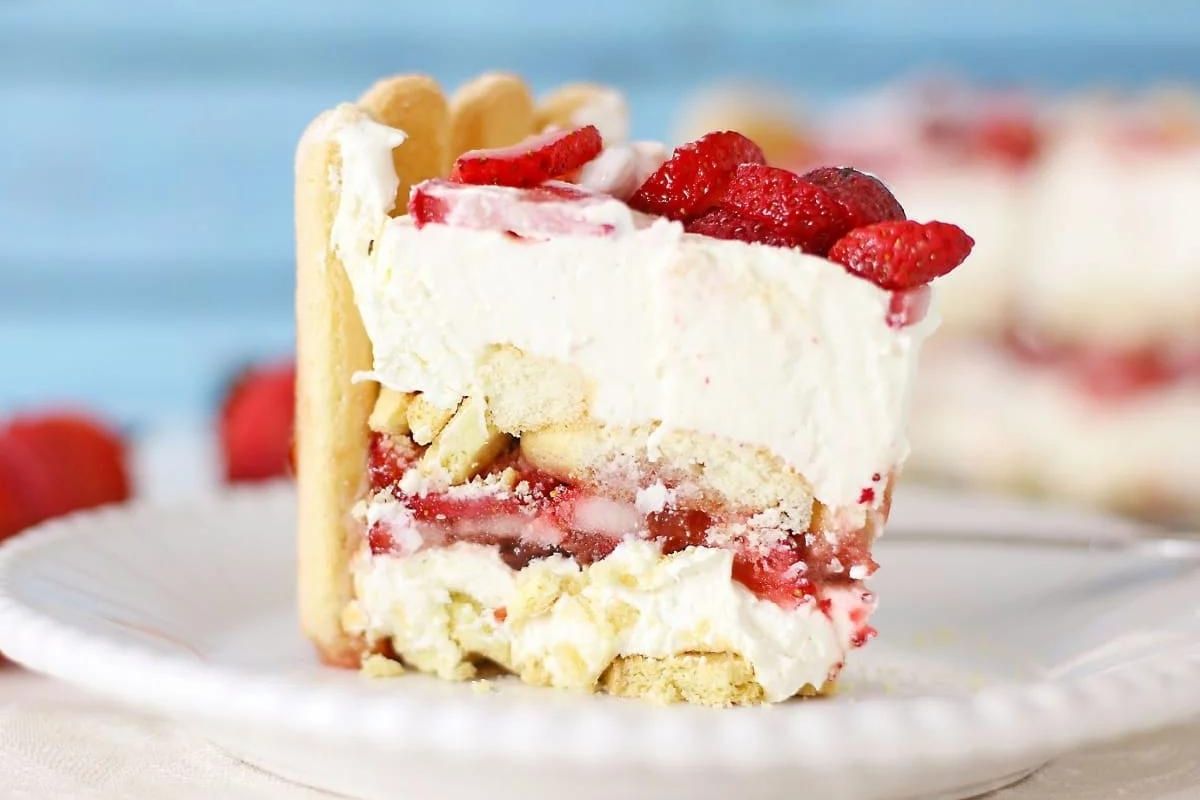 Strawberry Charlotte Cake