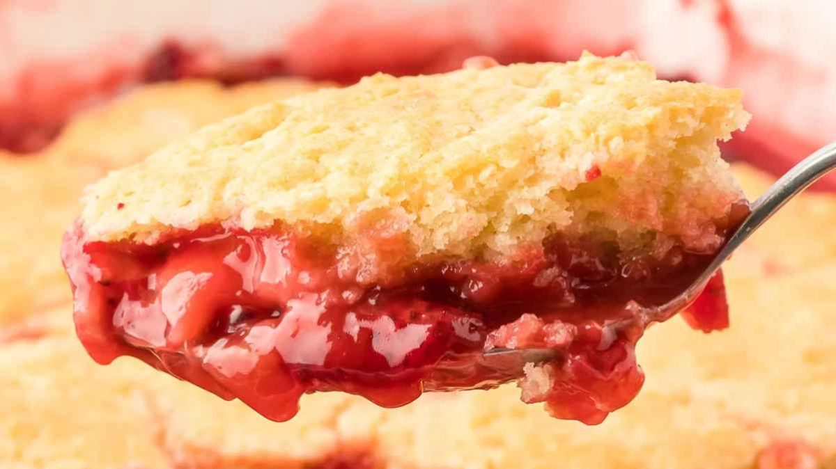 Strawberry Cobbler. 