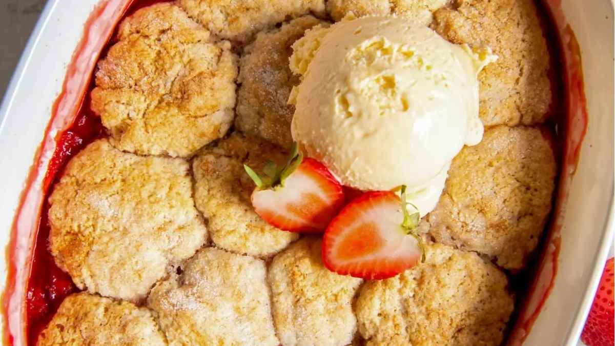 Strawberry Cobbler.