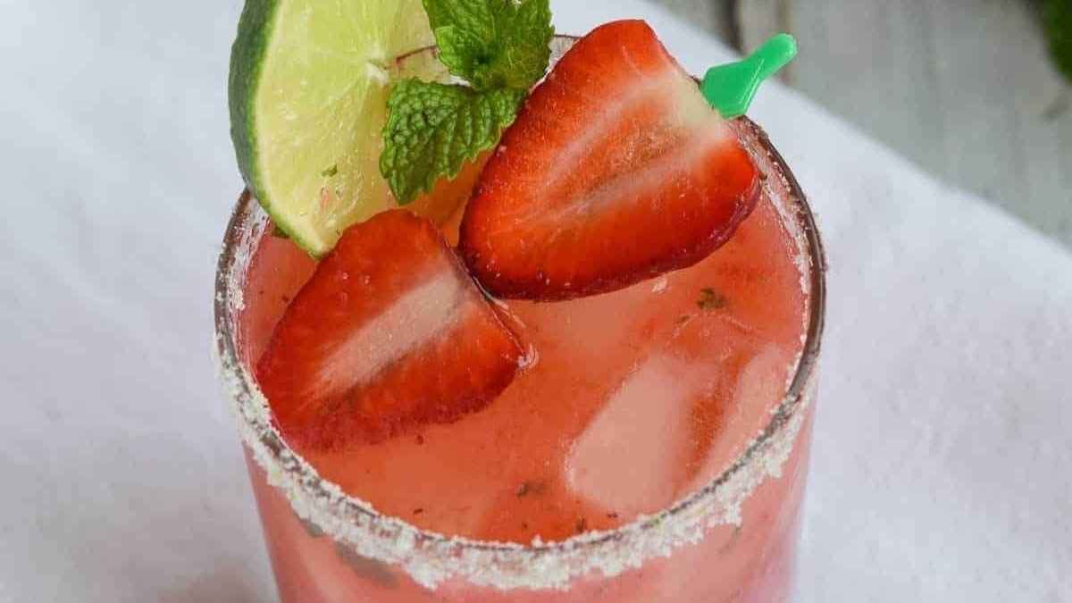 Strawberry Mint Smash.