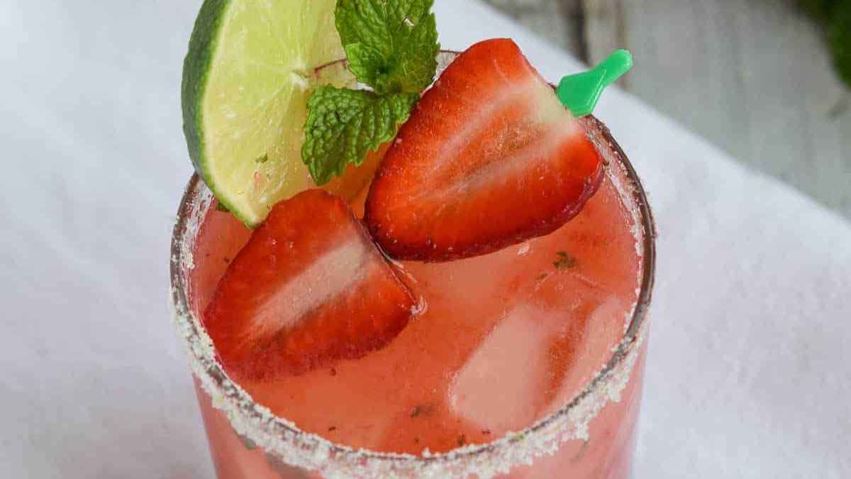 Strawberry Mint Smash. 