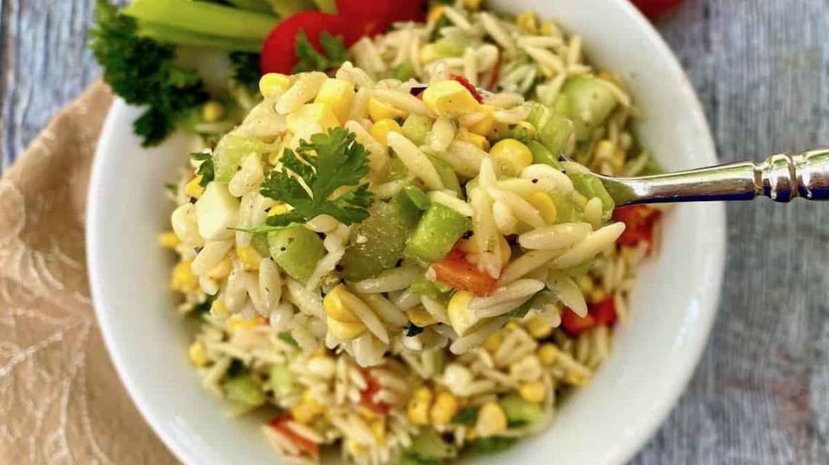 Sweet Corn Pasta Salad.
