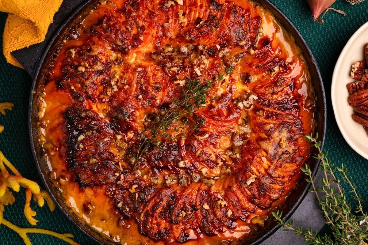 Sweet Potatoes Au Gratin