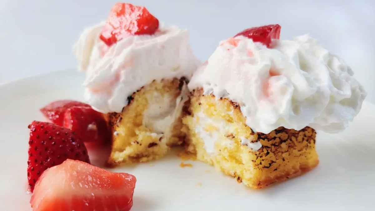 Torched Twinkie Strawberry Shortcake. 