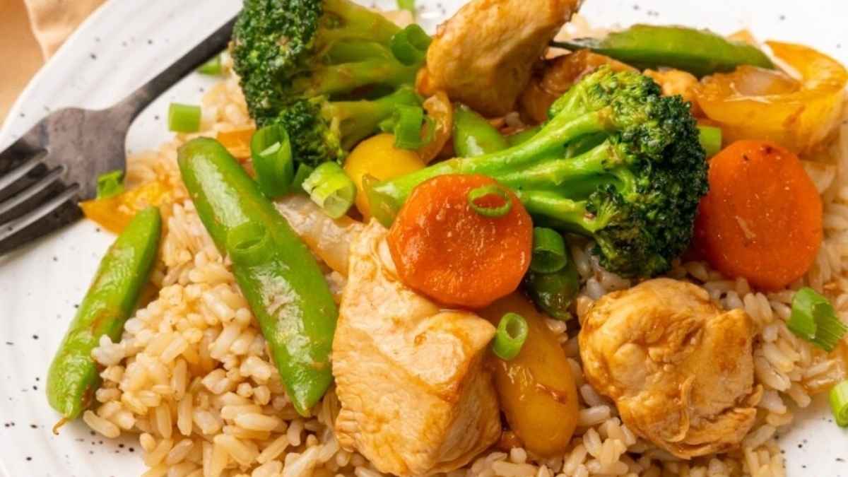 Teriyaki Chicken Stir Fry. 