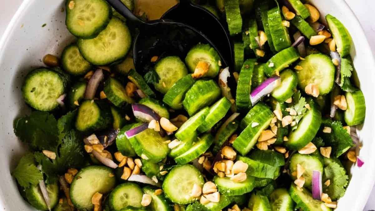Thai Cucumber Salad. 