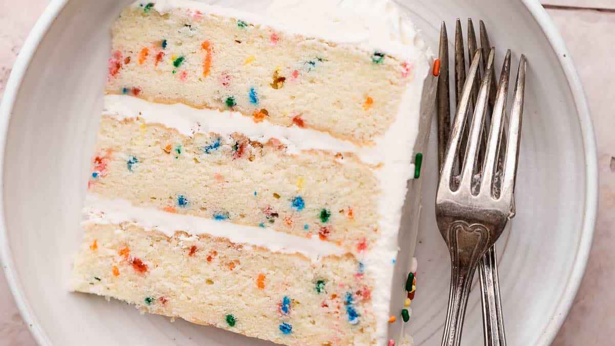 The Best 8 Inch Cake (Funfetti Vanilla). 
