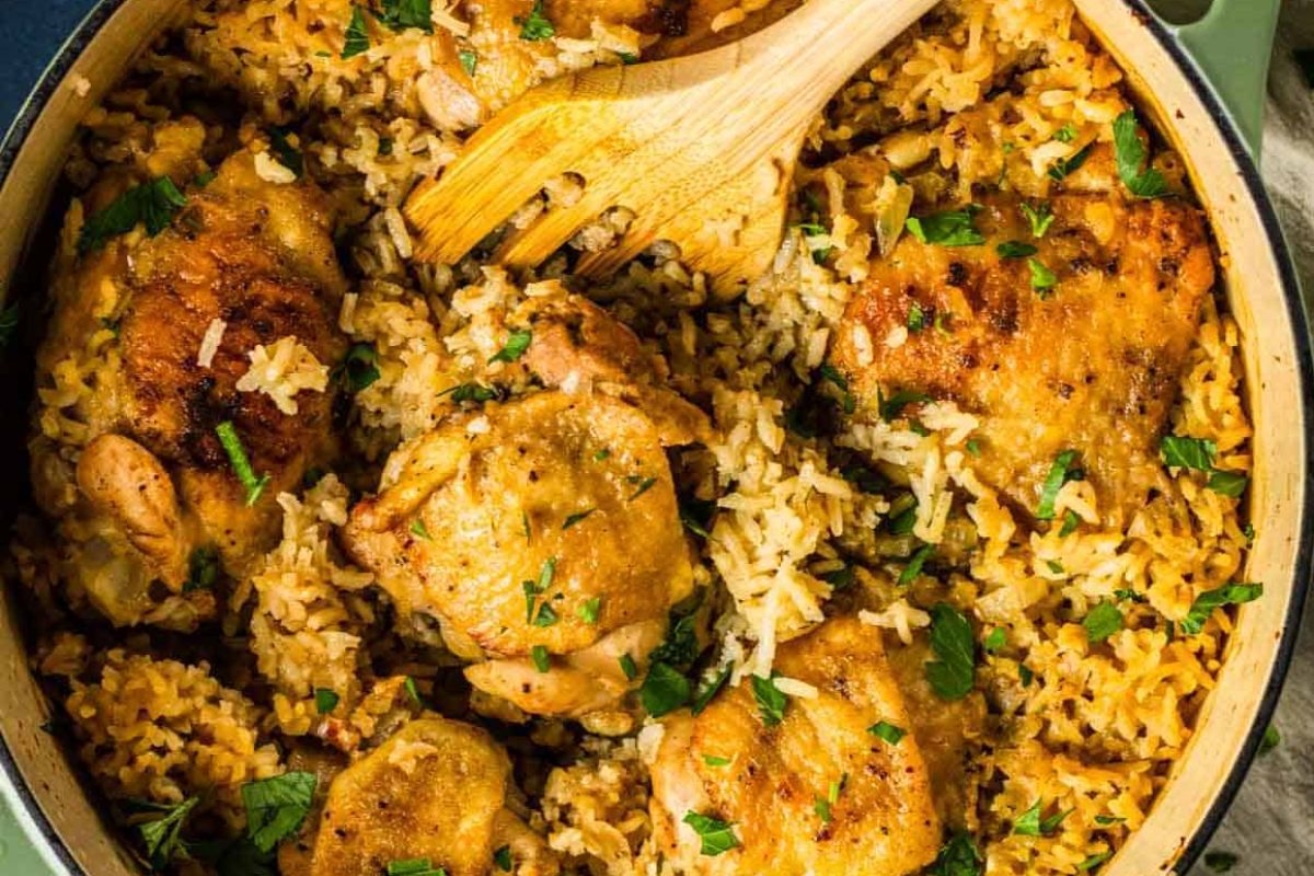 The Best One Pot Chicken And Rice Dinner Dutch Oven