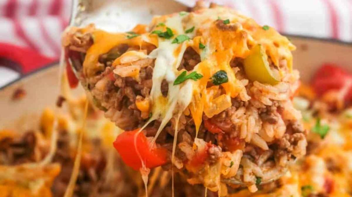 The Best Stuffed Pepper Casserole. 